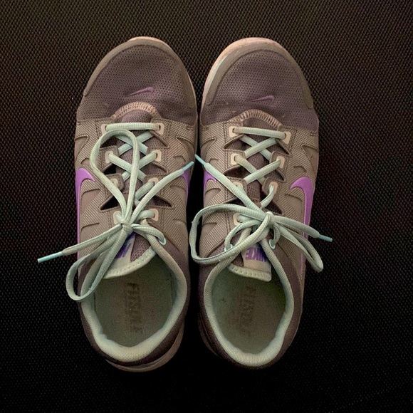 Nike Shoes - Nike tennis shoes gray light blue and pastel purple